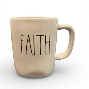 Rae Dunn White 'Faith' Mug 12oz.